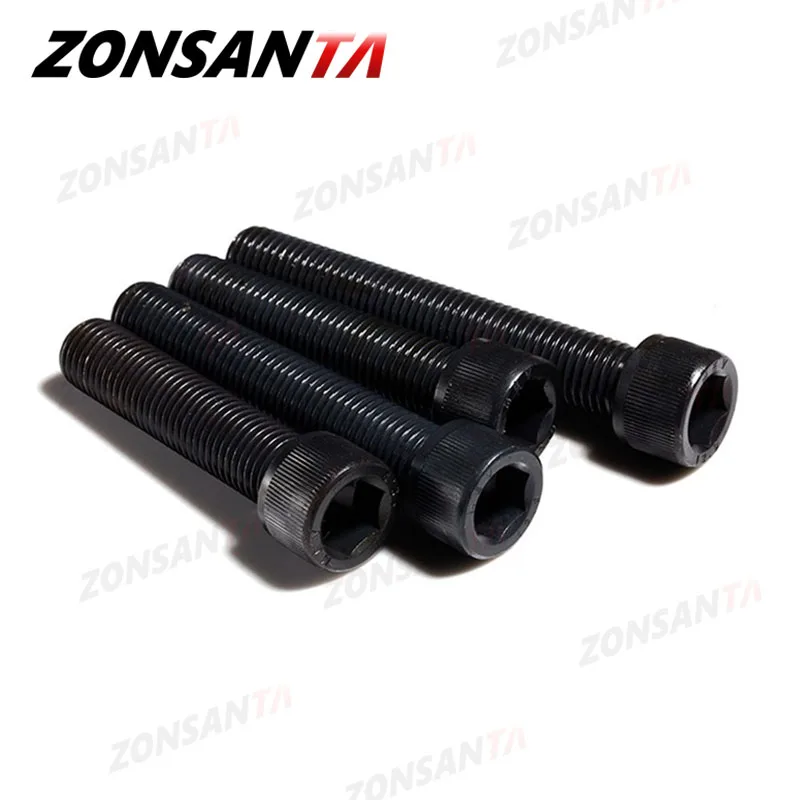 ZONSANTA M2 M3 M4 M5 M6 M8 Esagonale a brugola Testa Tappo Presa Vite Nero grade 12.9 Metrica Viti Mobili Fai Da Te bulloni Mobili auto nave