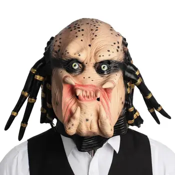 

Helmet Predator Mask Halloween Costume Party Horror Monster Scary Masks Cosplay Fancy Dress Realistic Latex Props Suppiles