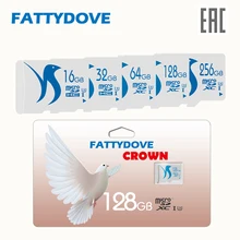 FATTYDOVE 32 ГБ Micro SD карта UHS-3 карта памяти 64 Гб 128 ГБ Ультра высокая скорость для телефона/камеры/ноутбука