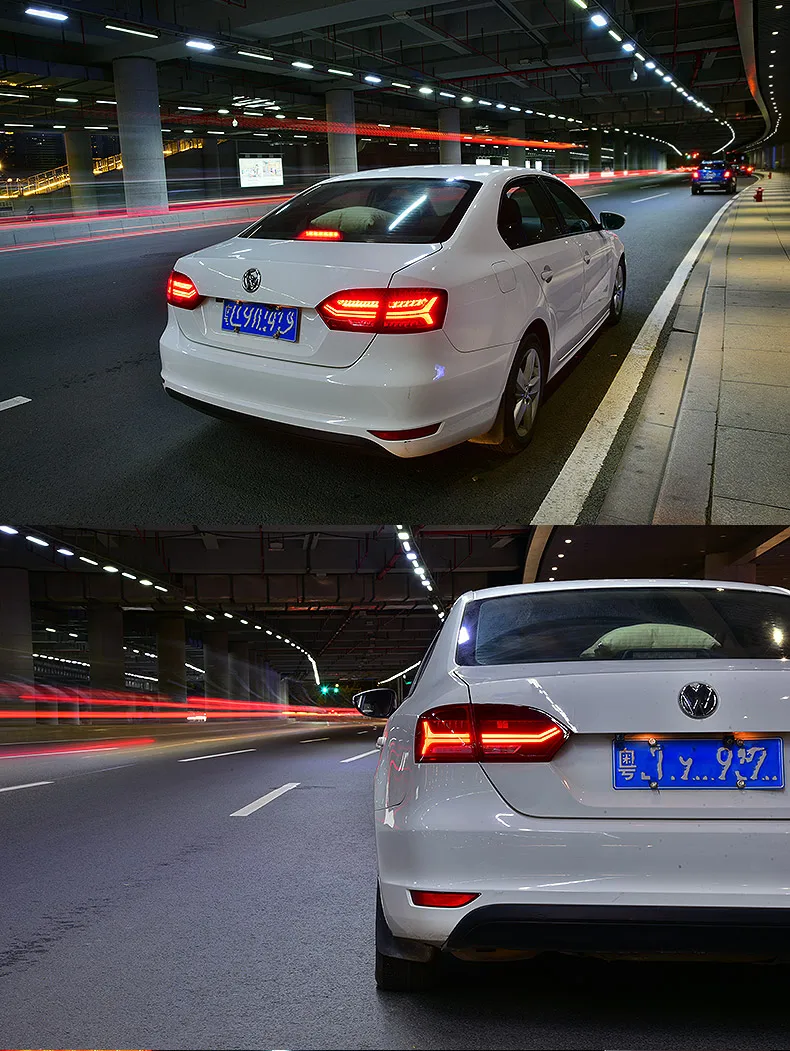 4 шт. автомобильный Стайлинг для VW Jetta задний светильник s 2011- для Jetta светодиодный задний фонарь+ сигнал поворота+ тормоз+ задний светодиодный светильник