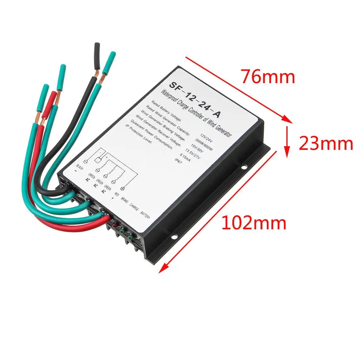 12 V/24 V ветряной генератор контроллер заряда 300 W/600 W Водонепроницаемый ветер и светильник гибридный контроллер