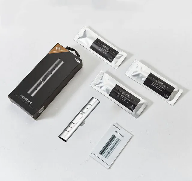 Горячий Xiaomi Mijia Guildford автомобильный держатель лимонный/оранжевый/оливковый ароматический шкаф ароматерапия для автомобиля очиститель воздуха - Цвет: Sliver Three cores