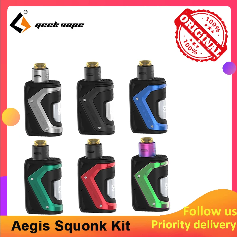Оригинальный комплект Geekvape Aegis Squonk 100 Вт 2 в 1 нижнего питателя питание от