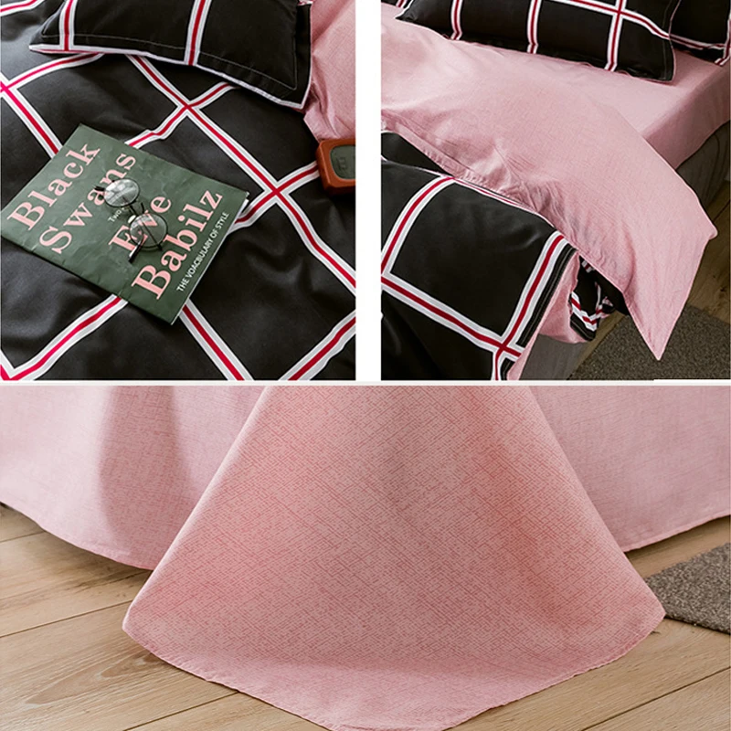 Four Season Aloe Cotton Bedding Set Soft Warm Breathable For Student Room Home 3/4 Pcs Quilt Cover Pillowcase Bed Sheet Bedding