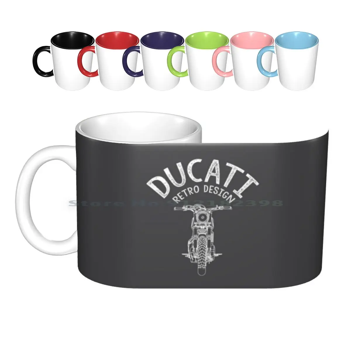Tazze In Ceramica Retrò Tazze Da Caffè Tazza Da Tè Al Latte Scrambler Cafe Racer Old School Moto Guzzi Monster Track Race Moto Moto Bike