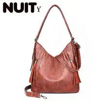 Женская сумка черная кожаная сумка через плечо Повседневная Ретро Большая вместительная Женская сумка через плечо женская сумка-мессенджер