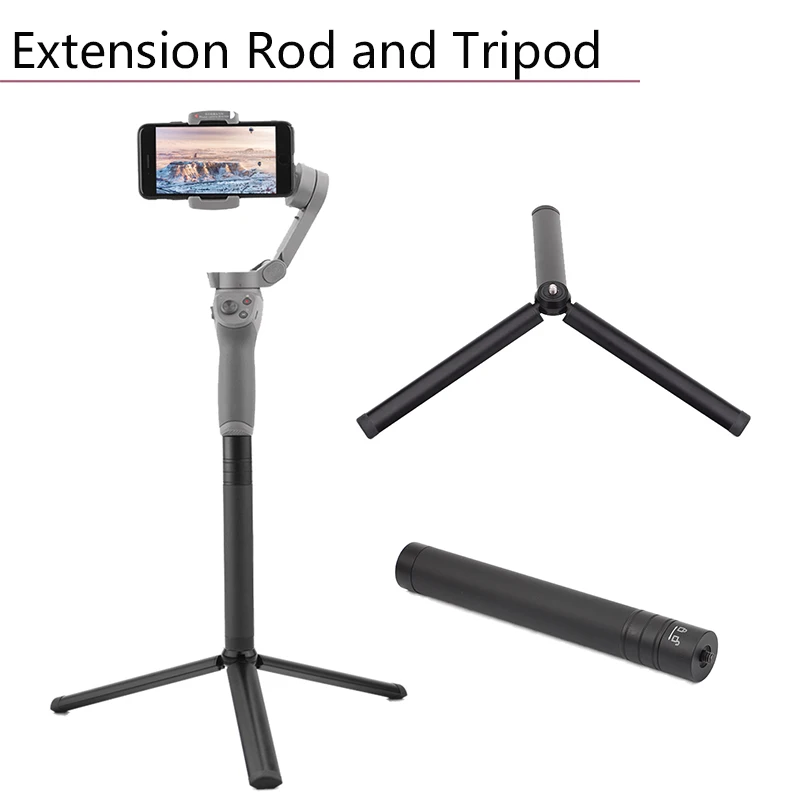 

Aluminum Alloy Extension Rod Stick Scalable Holder for DJI Osmo Mobile 3 Feiyu Tripod Handheld Gimbal Stabilizer Accessories