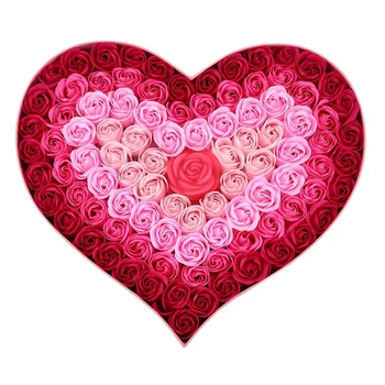 

ABVP Home Decra Bathroom Scented Guest Soap Flower Shaped Rose Petals for Valentine'S Day Decoration Flowers 100Pcs=1Set