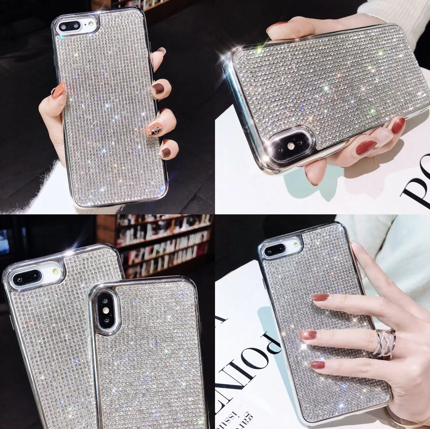 

Fashion Bling Glitter Soft TPU Case for IPhone 6 6s Plus 7 8Plus X XS Max XR Star World Back Cover Iphone 8 Plus Case