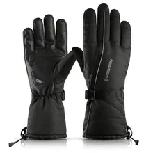 Спортивные перчатки для катания на лыжах GOLOVEJOY SK04 унисекс полный палец термальный флис Водонепроницаемый Велоспорт Туризм Golves