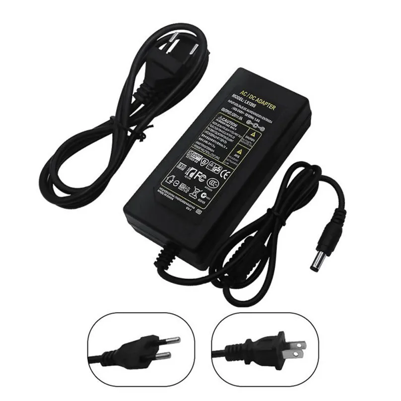 12V 5A 60W блок питания AC к DC адаптер для 5050 3528 Гибкие светодиодные полосы света и 3s13