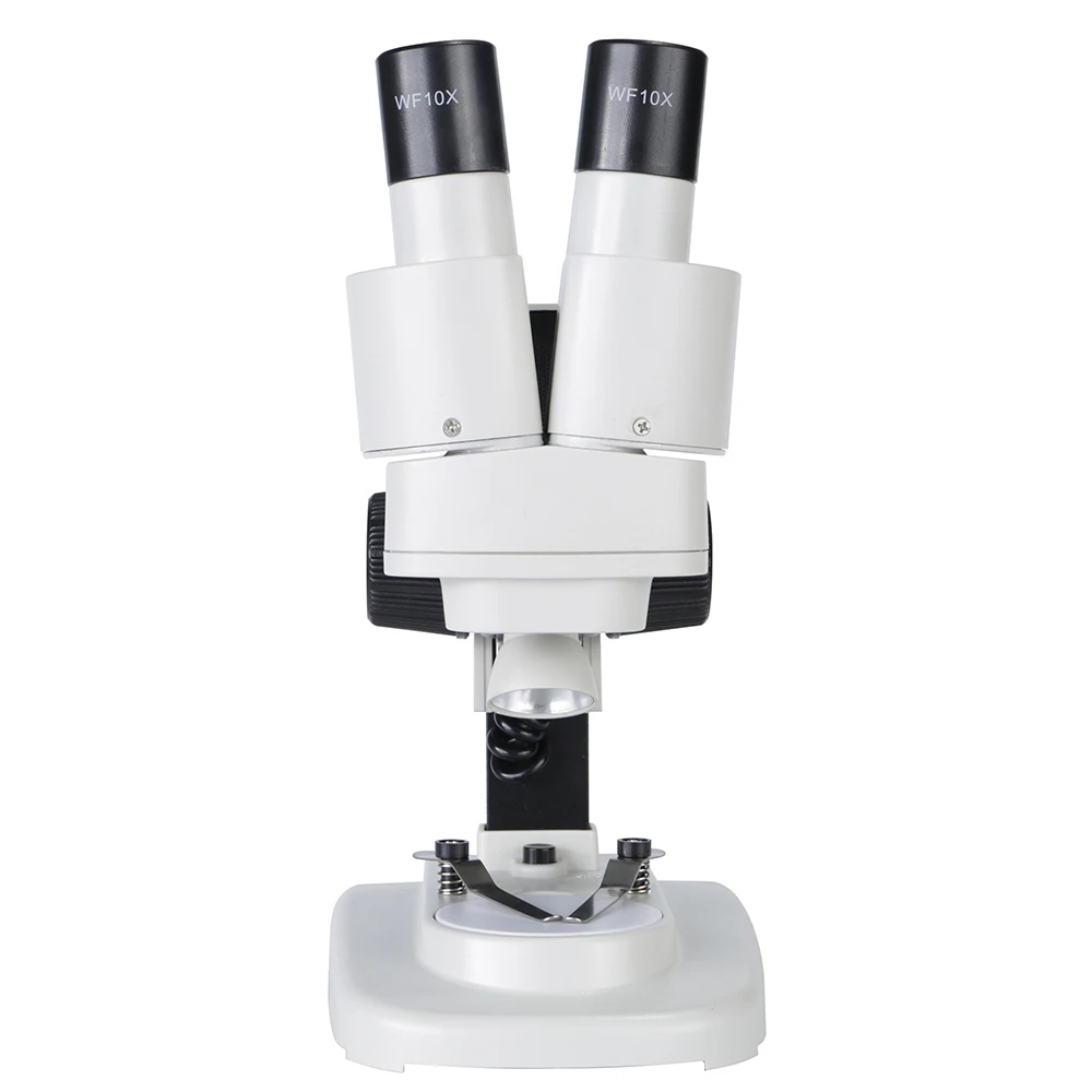Бинокулярный микроскоп 20X Дети Студенты цельнометаллическое светодиодное освещение для микроскопа цифровой микроскоп