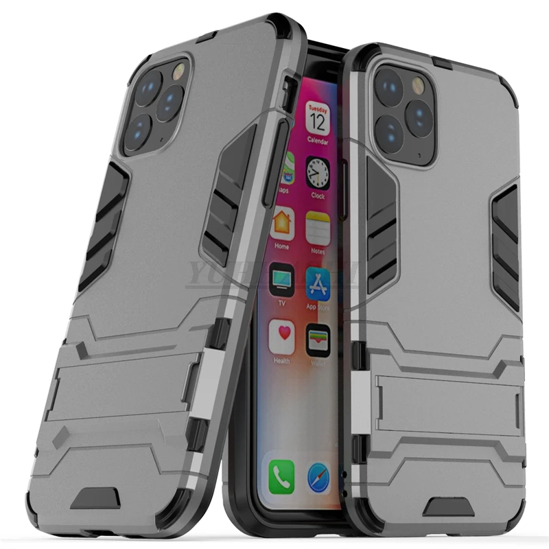 Yuhashi противоударный жесткий чехол-подставка для iPhone 11, защитный чехол-накладка для телефона, чехол-бампер для iPhone 11