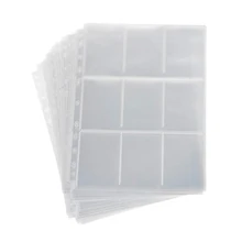 

90 Pockets Trading Gaming Cards Sleeves Storage Wallets Album Pages Collection Coin Holders Wallets Sleeves Set Photo Albums