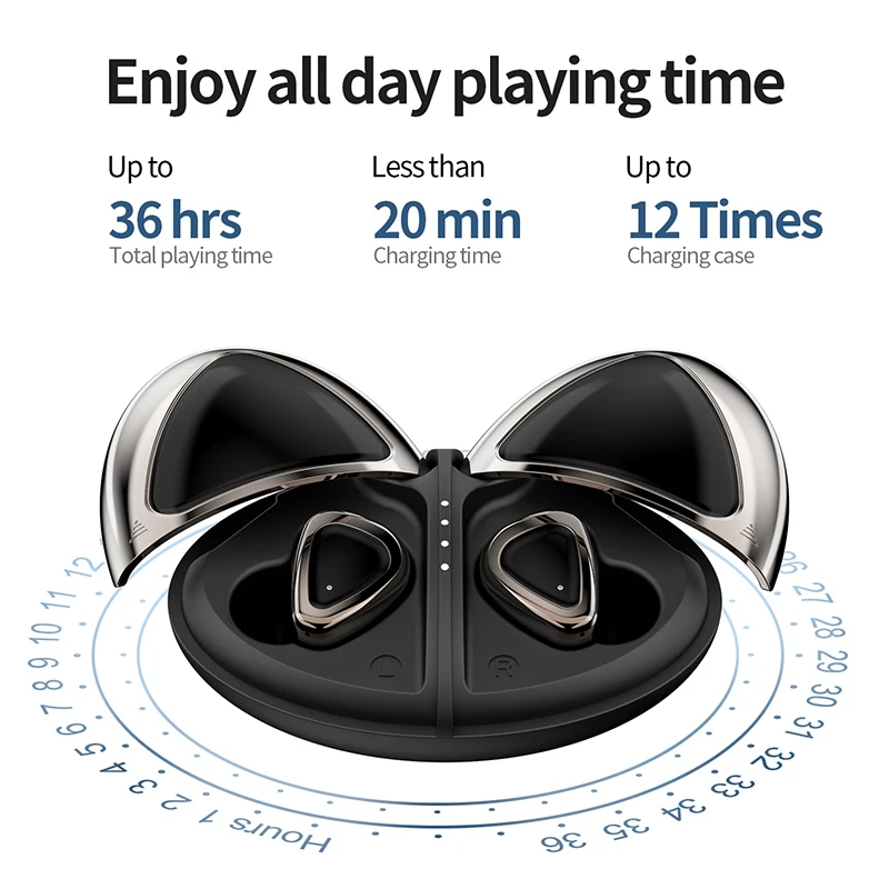 TWS M2 IPX7 водонепроницаемые наушники Shocking Bass Hi Fi Bluetooth 5 0 беспроводные Спортивная