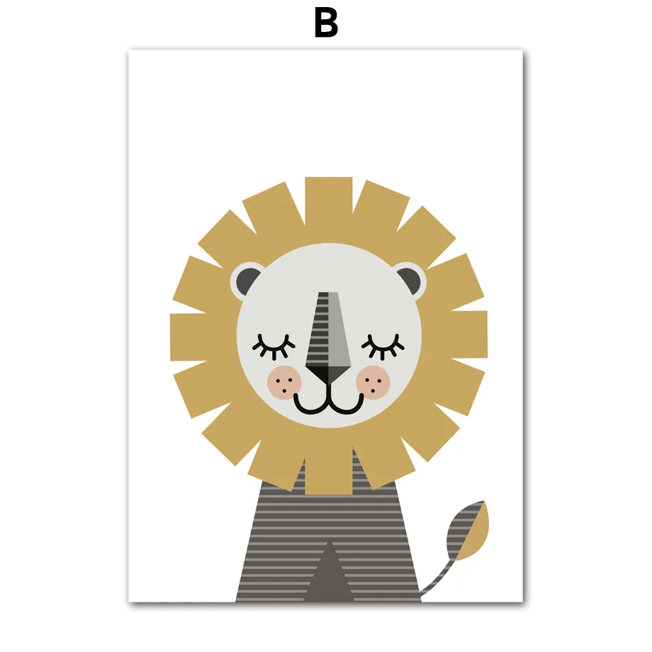 Lion-Giraffe-Zebra-Elephant-Monkey-Animals-Wall-Art-Print-Canvas-Painting-Nordic-Posters-And-Prints-Wall (4)