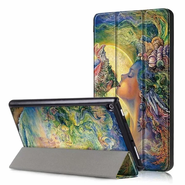 Ультратонкий планшет Coque для Amazon Kindle Fire HD 8 чехол из искусственной кожи смарт-чехол для Kindle Fire HD 8 откидная крышка-подставка - Цвет: 5