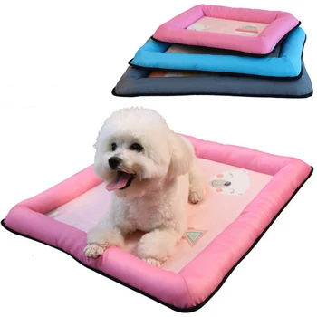 

Summer Pet Cooling Mat Cat Dog Ice Mat Printed Breathable Waterproof Pet Bed Pad Puppy Sleeping Blanket Dogs Kennel Cool Cushion