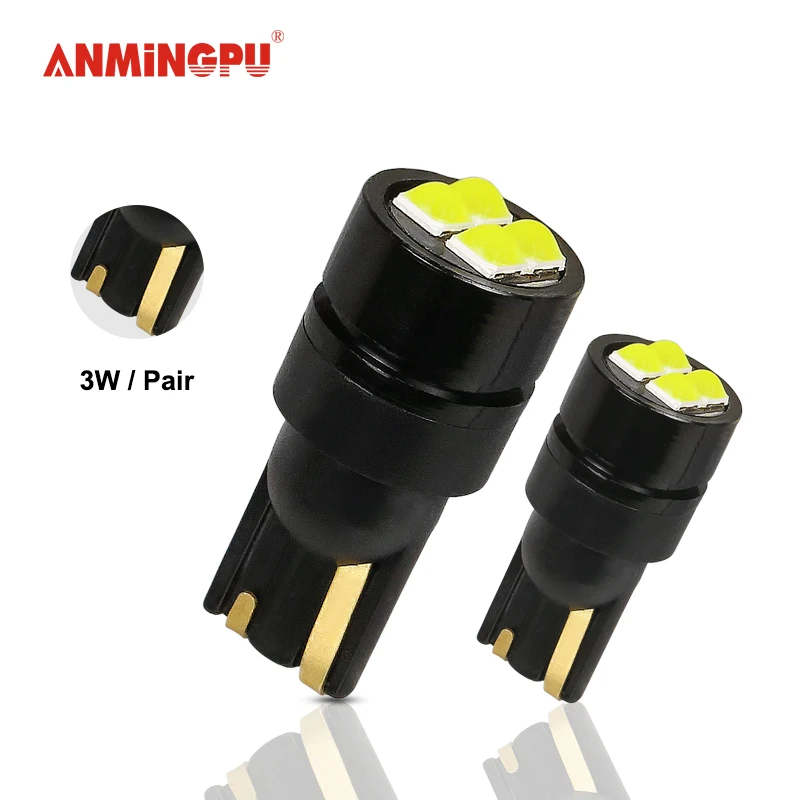 ANMINGPU 2x сигнальная лампа W5W T10 светодиодный Canbu 168 194 501 красный 3030 4SMD автомобиля