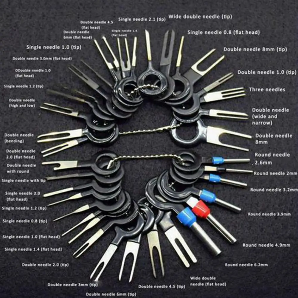 2019 New Car Terminal Removal Kit Wiring Crimp Connector Pin Extractor Puller Terminal Repair Professional Tools