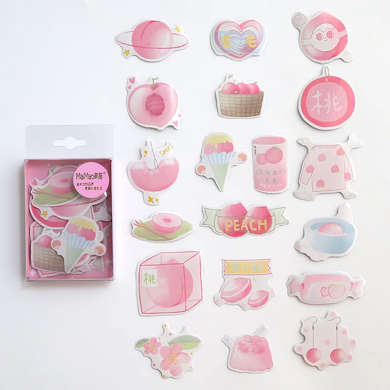 SiMiTaoTian 40 шт/1 лот Kawaii канцелярские наклейки дневник маленькие свежие декоративные наклейки для мобильного телефона Скрапбукинг DIY наклейки для рукоделия - Цвет: SiMiTaoTian