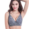 Soutien-gorge en coton pour femmes, grande taille, coupe complète, Sexy, dentelle, Push Up, sous-vêtements, style V ► Photo 1/6