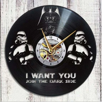 

Home Living Creative Clock CD Vinyl Record Wall Clock Home Decor 3D Hanging Watches Wall Clock Modern Design Home Decoration
