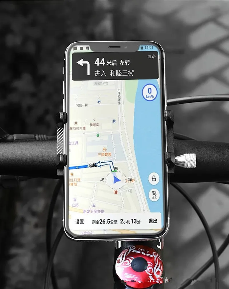 Алюминий сплав велосипедов мобильный телефон сиденье навигации Anti-shake Горный Руль для шоссейного велосипеда мотоцикла держатель мобильного телефона
