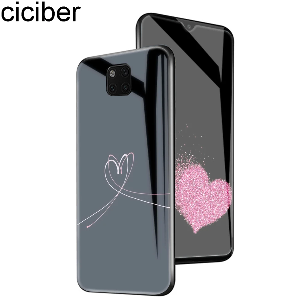 

ciciber Floral Heart for Huawei P30 P20 Lite Pro Mate 20 Nova 3e 4e Tempered Glass Cases Cover for Huawei Honor 10 Lite Fundas