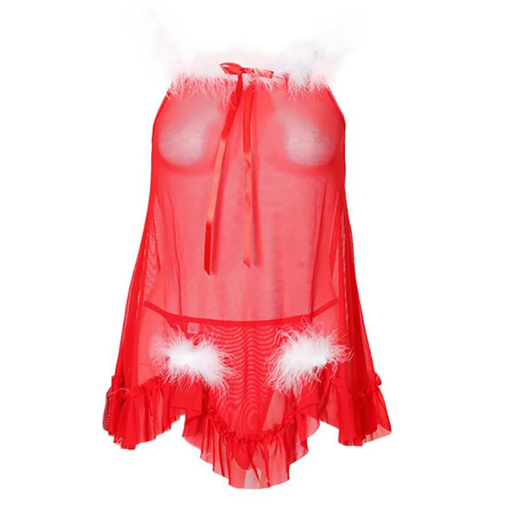 Женское Горячее Эротическое белье Babydoll, кружевное муслиновое сексуальное нижнее белье, ночное белье, женское сексуальное платье, нижнее белье с стрингами, Lenceria