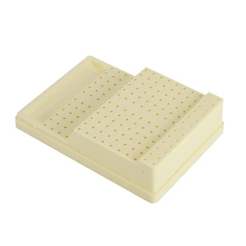 

168 Holes Plastic Dental Burs Box Dental Bur Sterilizer Block Holder Autoclave Case Disinfection Supplies Box Dentistry