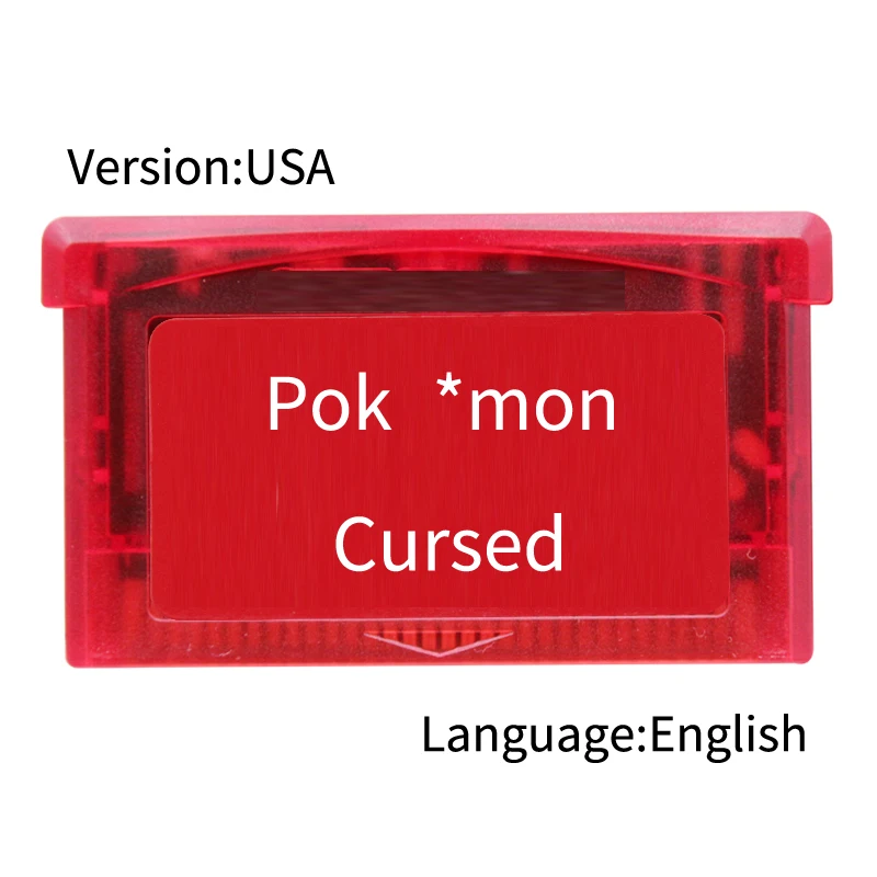 Poke Cursed 32 Bit видеоигры картридж консольная карта США версия Английский язык