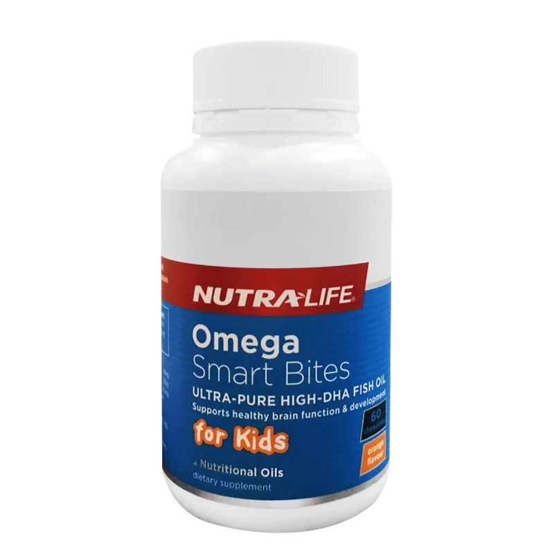 

Free shipping Omega Smart Bites ULTRA-PURE HIGH-DHA FISH OIL Supports healthy brain function & developmtnl For Kids 60 capsules