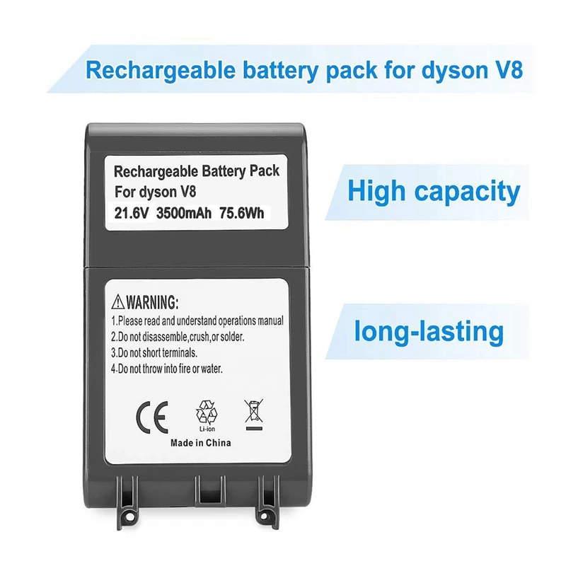 Замена обновления 21,6 V 3500Mah литий-ионный аккумулятор для Dyson V8 батарея для Dyson V8 абсолютный беспроводной вакуумный ручной вакуум для Dyson V8