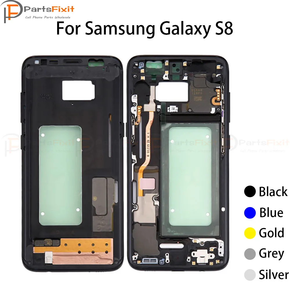 Средняя рамка корпуса ЖК-дисплея для Galaxy S8 / G9500 G950F G950A |