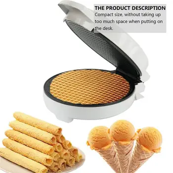 

Electric Crispy Egg Roll Maker Omelet Pancake Ice Cream Cone Machine Machine DIY Ice Cream For Home Kitchen With EU/UK Plug