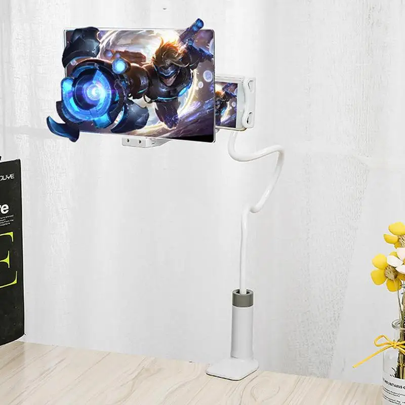 Гибкий универсальный держатель для телефона, планшета, 3D HD экран, увеличительное стекло, мобильный hd Проекционный кронштейн, регулируемый