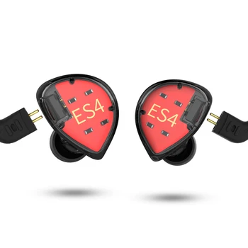 

KZ ES4 Balanced Armature With Dynamic In-ear Earphone BA Driver Noise Cancelling Headset With Mic KZ AS10 ZS5 ZS6 ZS10 ZSX