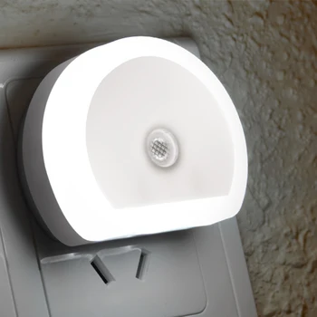 

White LED Light Control Energy Night Light Saving Plug-in Switch With Night Light Dual USB EU/US Socket Plug Mobile Phone Charge