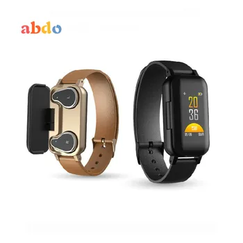 

2 In 1 T89 Smart Watch with TWS Bluetooth Earphone Headphones Fitness Tracker Heart Rate Monitor Smart Wristband Sports Bracelet