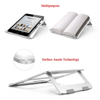 

Foldable Laptop Stand Aluminum Adjustable Desktop Tablet Holder Desk Table Book Stand For iPad Air Notebook Macbook Pro