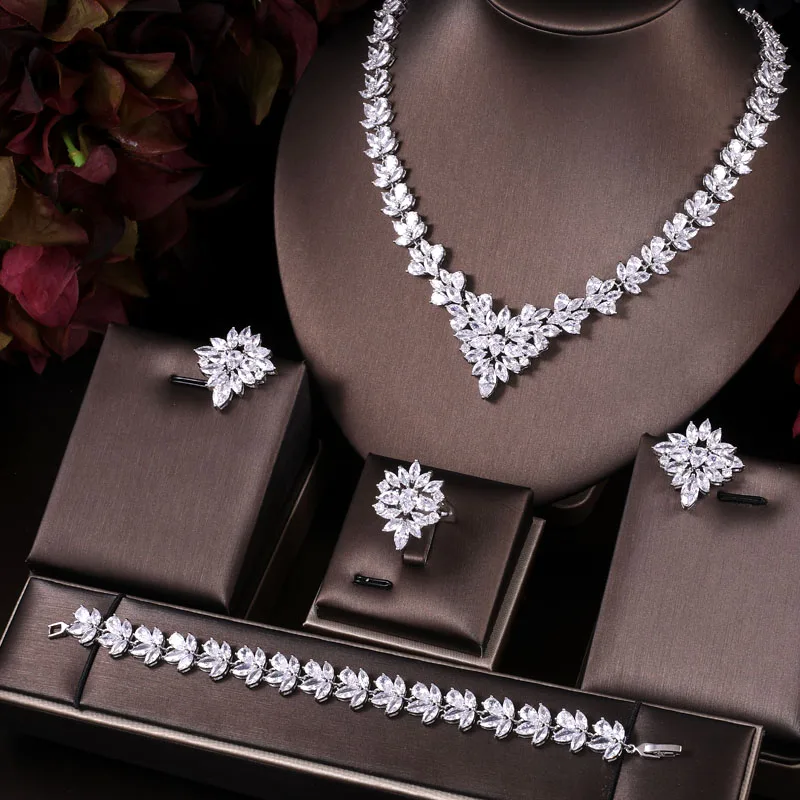 Роскошные серьги-подвески из искусственного фианита ожерелье тяжелые ювелирные