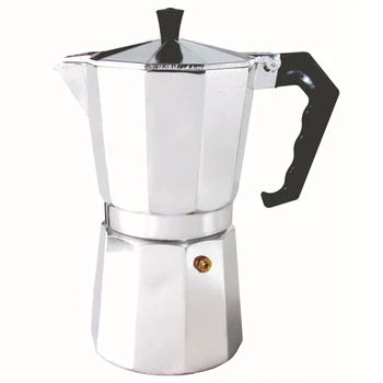 

Household Aluminium Latte Mocha Coffee Pot Stove Espresso Maker Tool Easy Clean For Home Office Coffee