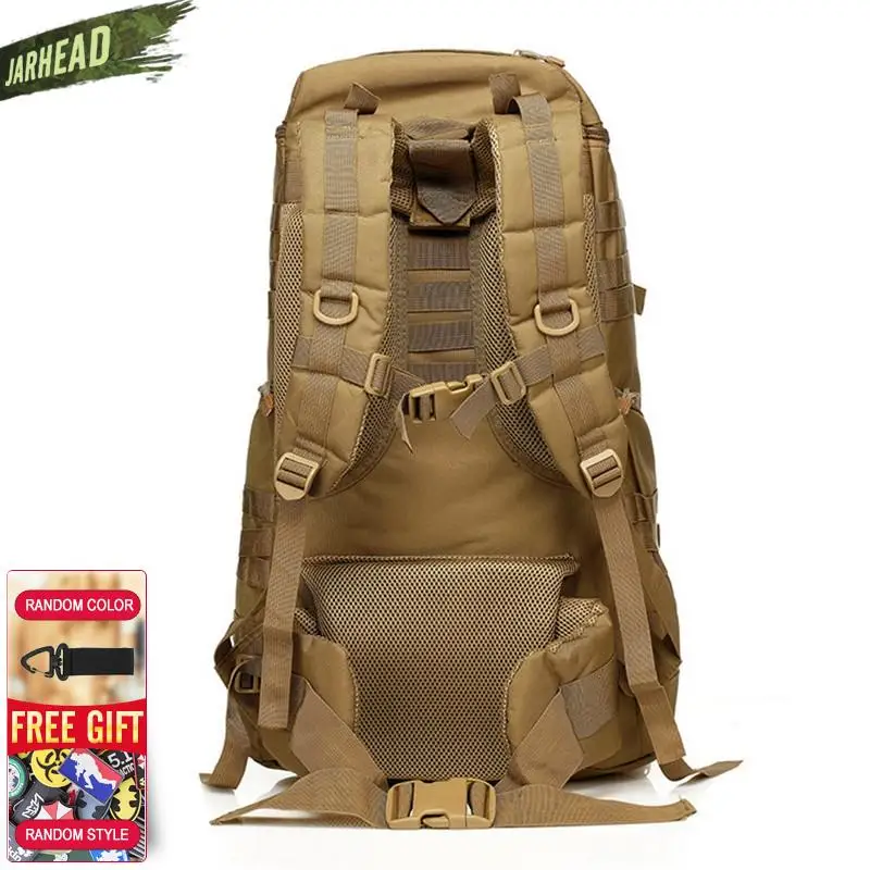 Big!! 55L Military Tactical Assault Backpack Outdoor Camping Walking Riding Large Backpack Multifunction Hiking Sport Rucksack