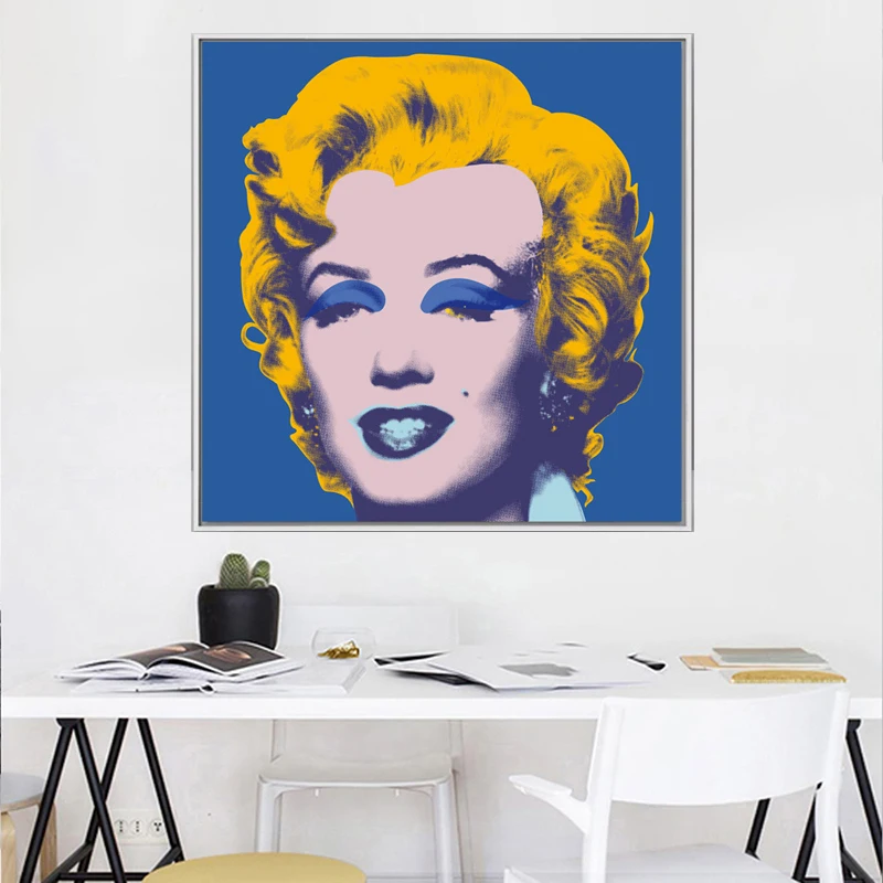Декоративное искусство Мэрилин Монро много цветов от ANDY WARHOL художественная роспись стен картины портретное искусство для гостиной домашний декор