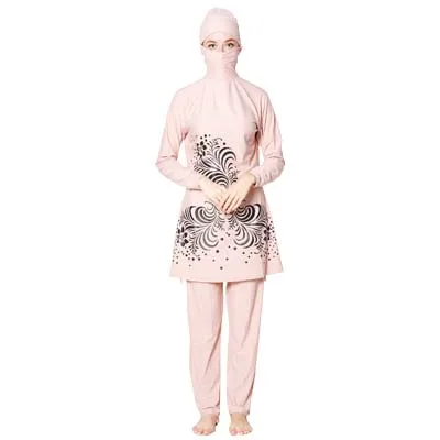 Shehang Burkini купальный костюм Купальники мусульманский полный Чехол исламский, арабский с длинным рукавом для плавания комплект бикини женский Мусульманский купальник - Цвет: 20