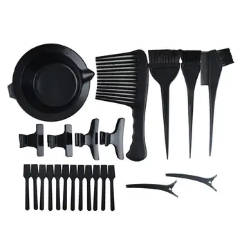 

23PCS/Set Salon Hair Dyeing Kits Hair Coloring Brush Comb Tool Set DIY Hair Coloring Hairdressing Brushes Combs Mixing Bowl