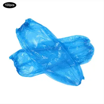 

100PCS/Pack Disposable Oversleeve PE Plastic Transparent Waterproof Oilproof Arm Sleeves Covers For Home Cleaning Supplies