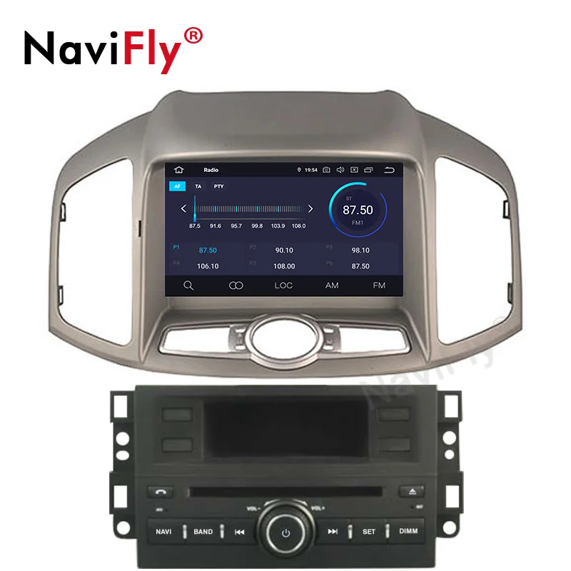 Discount NaviFly Android9.0 Octa core Car DVD player for CHEVROLET CAPTIVA 2012-2013 With WIFI BT GPS RADIO 64G ROM 2