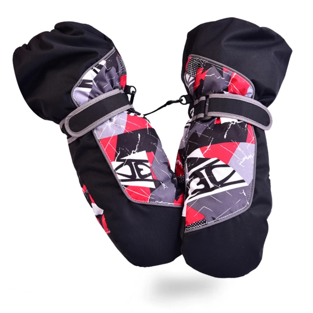 Children Warm Windproof Skiing Gloves Boys Girls Anti-slip Winter Snow Snowboard Gloves Outdoor Riding Mitten Gloves 5